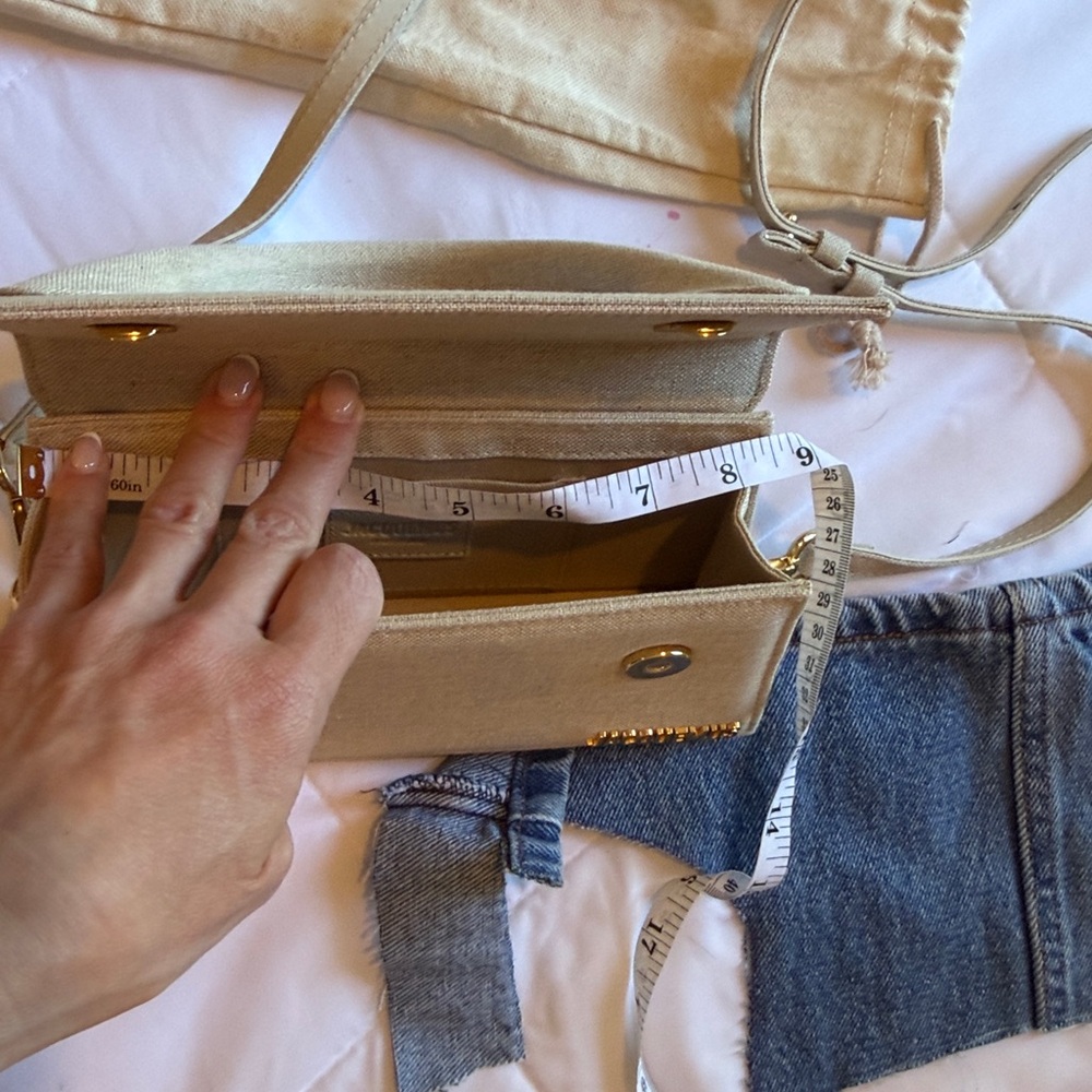 Jacquemus Cream Mini Bag like new 💯 authentic - Picture 14 of 15